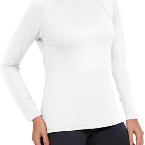 Rash  for Women UPF50+ Sun Shirt, Long Sleeve UV Protection Shirts Women Quick Dry Workout Shirts Hiking Swimming Tops