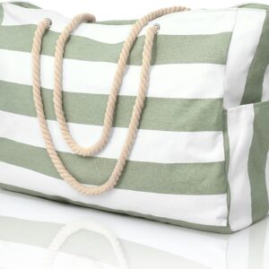 Beach Bags for Women Large Waterproof Beach Tote Bag Zipper Beach Bags Waterproof Sandproof Swim Pool Bag Large Tote